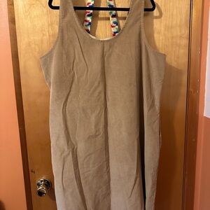 Vermont Country Store Tan Corduroy jumper